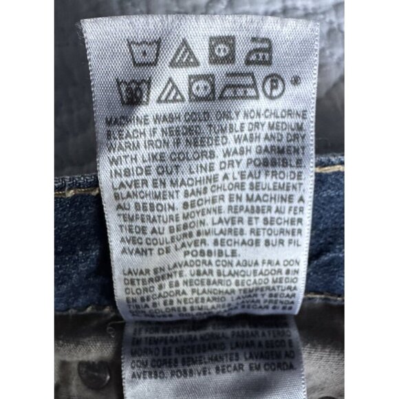 Levi's 527 Women's Sz 14 R 27 x 27 Bootcut Dark Wash Red Tab Denim Jeans - Picture 7 of 10